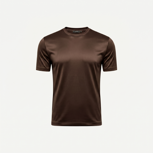 Marbenio's Brown Shiny T-Shirt
