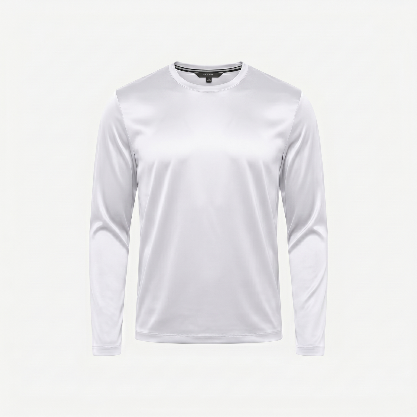 Marbenio's White Shiny Longsleeve – front view