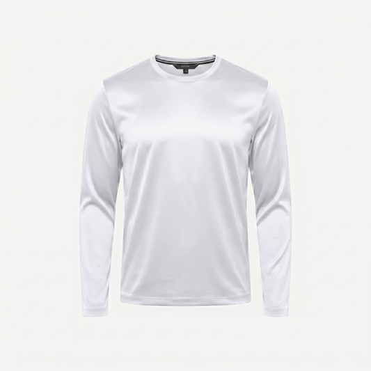 Marbenio's White Shiny Longsleeve
