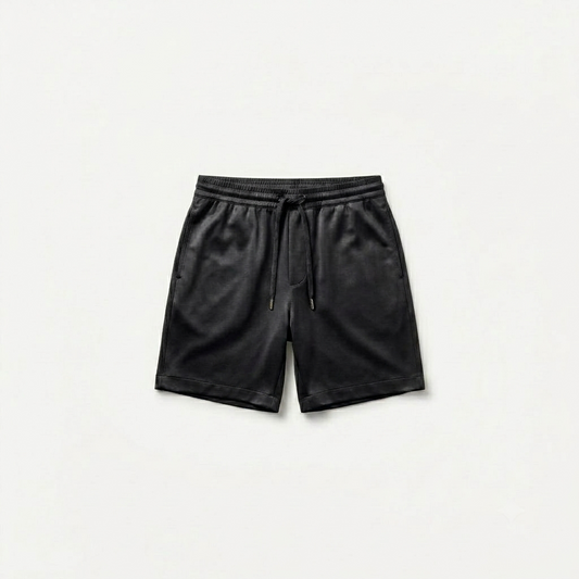 Marbenio's Black Shiny Shorts