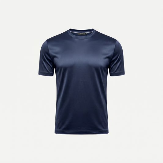 Marbenio's Navy Shiny T-Shirt