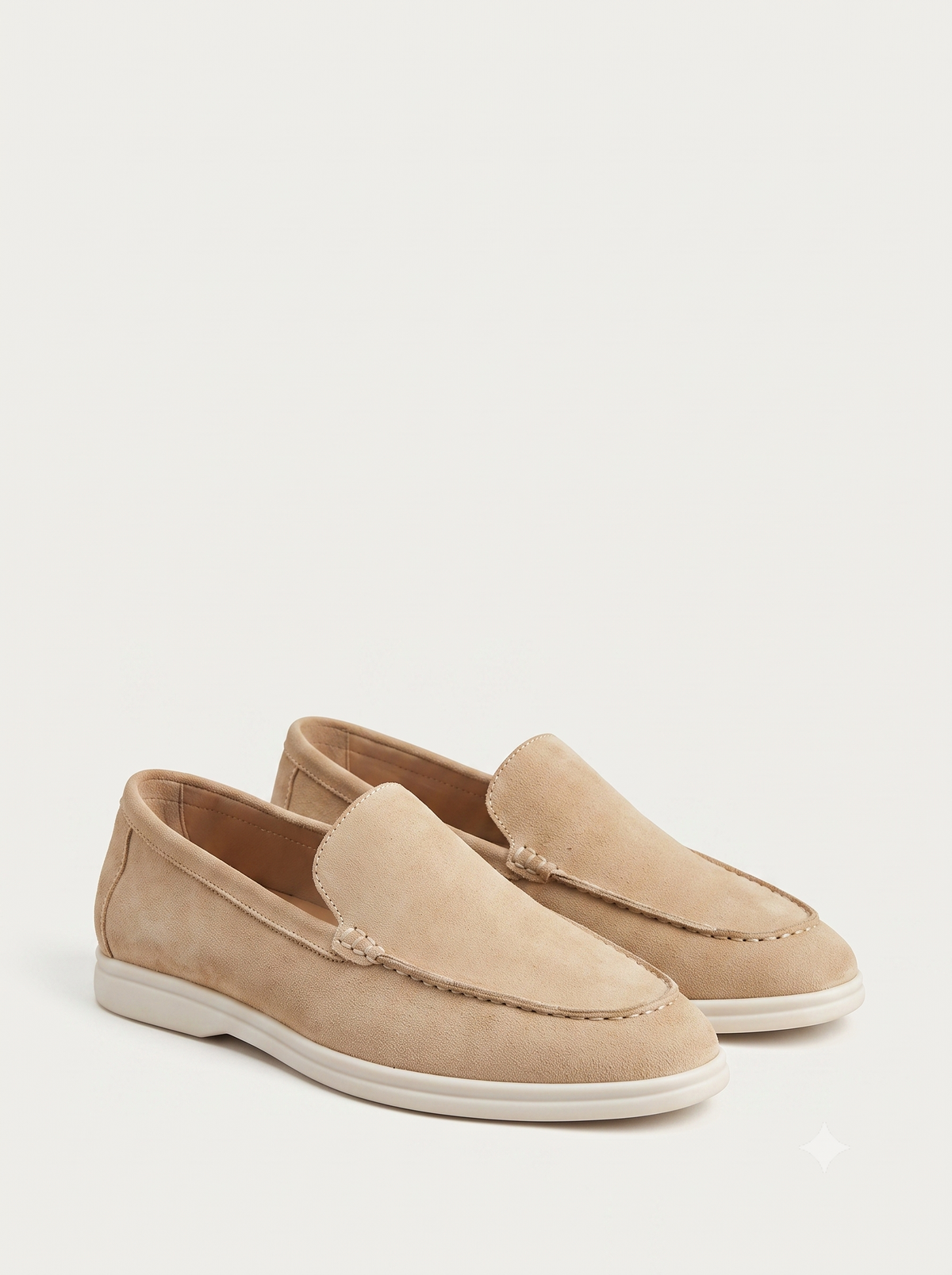 Velour Loafer Beige