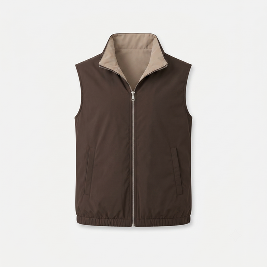 Marbenio's Brown Reversible Gilet