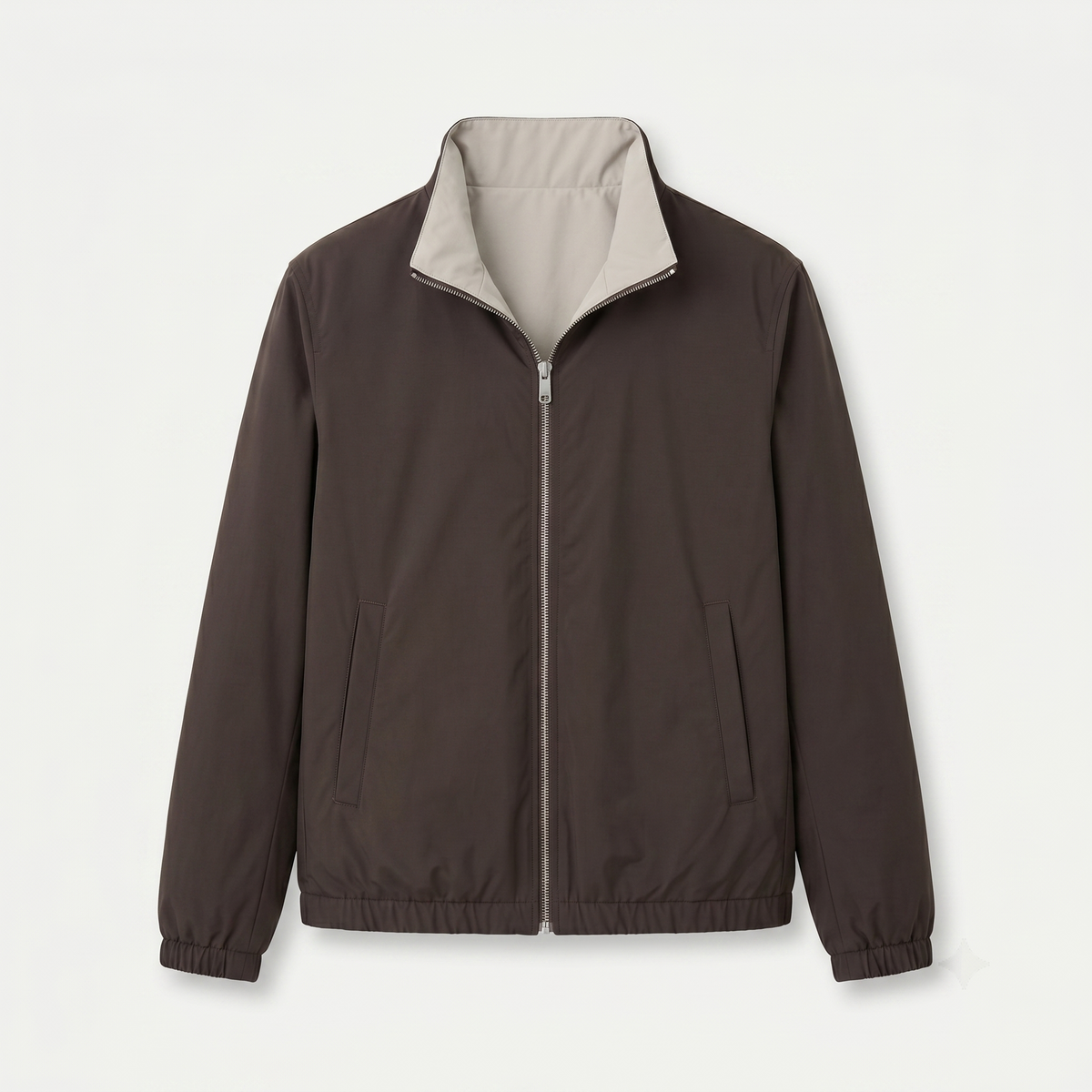Marbenio's Brown Reversible Jacket – front view