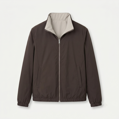 Marbenio's Brown Reversible Jacket – front view