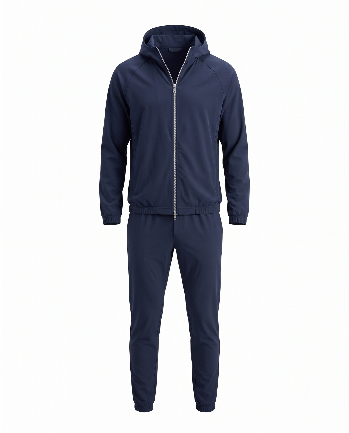 Marbenio's Navy Hooded Tech Set – front view
