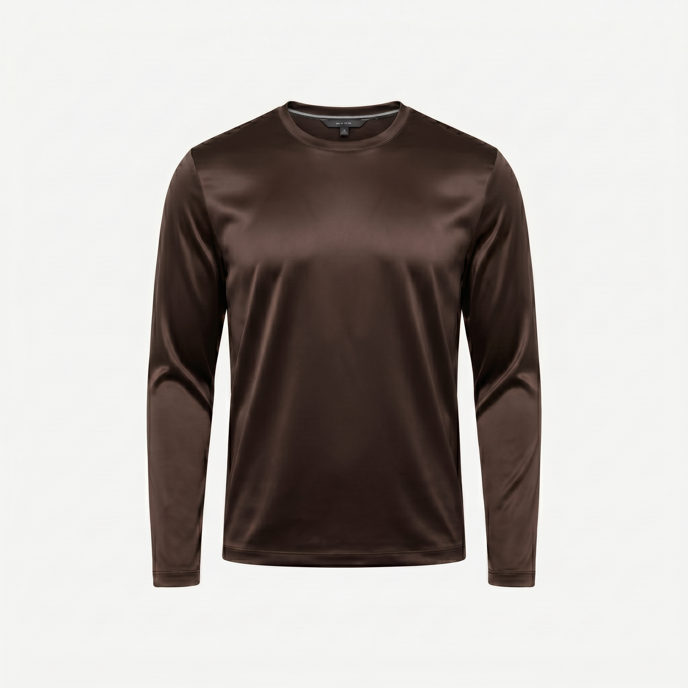 Marbenio's Brown Shiny Longsleeve – front view