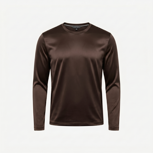 Marbenio's Brown Shiny Longsleeve