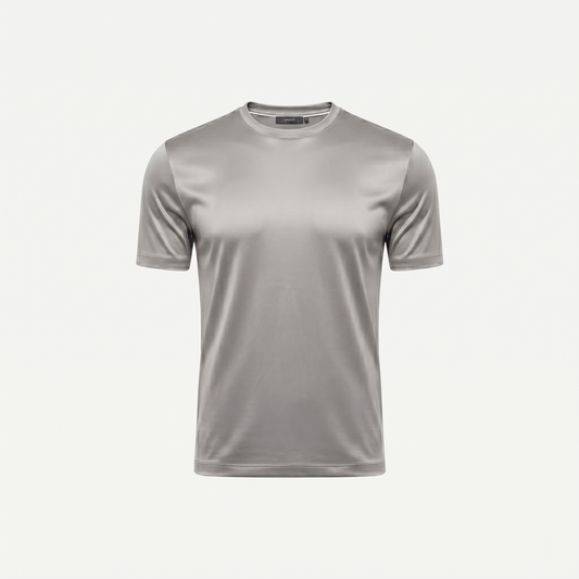 Marbenio's Light Grey Shiny T-Shirt