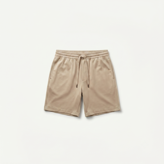 Marbenio's Beige Shiny Shorts