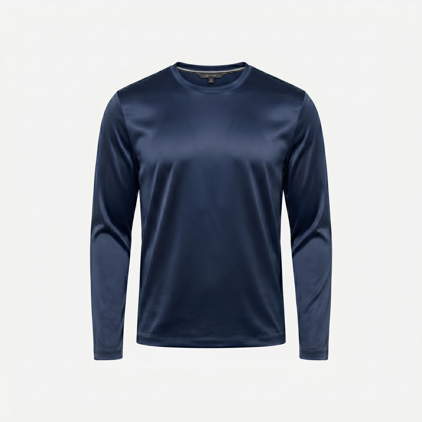 Marbenio's Navy Shiny Longsleeve – front view