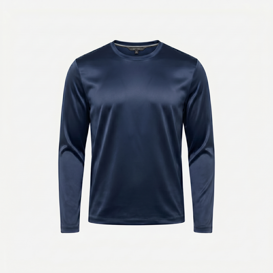 Marbenio's Navy Shiny Longsleeve