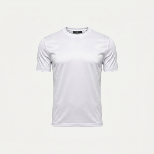 Marbenio's White Shiny T-Shirt