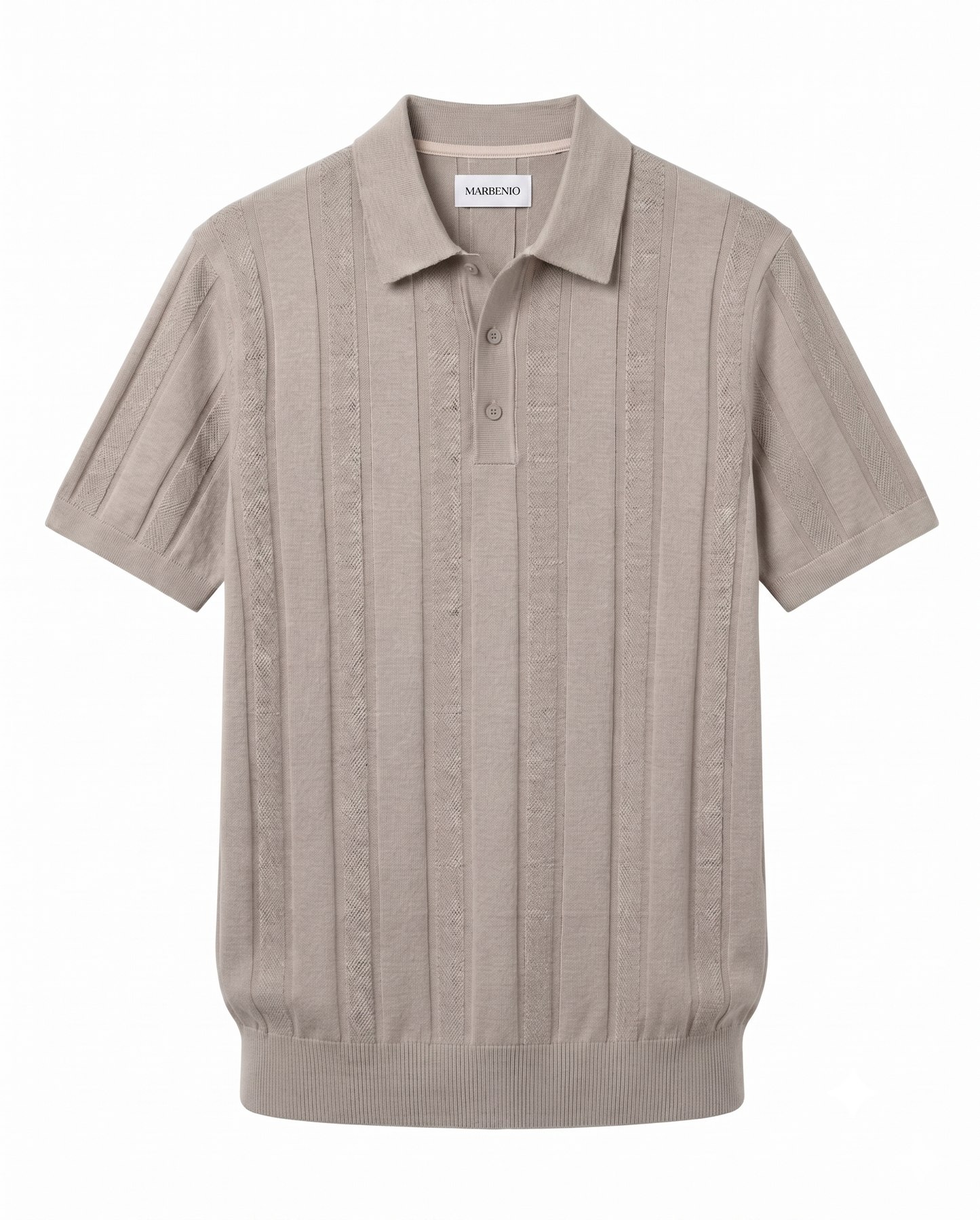 Marbenio's Knit Polo Beige