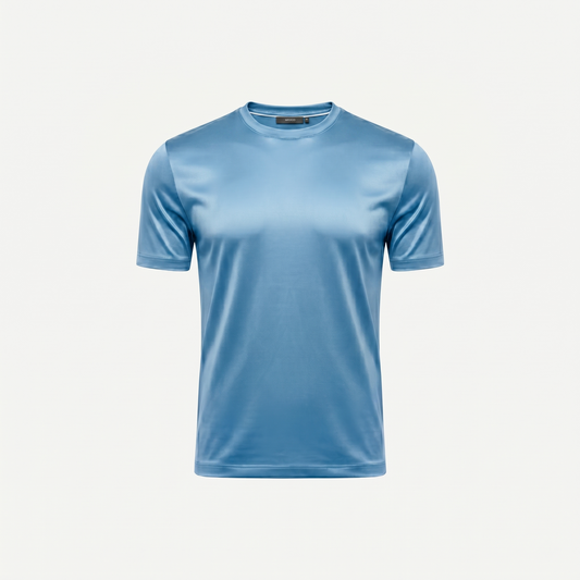 Marbenio's Light Blue Shiny T-Shirt