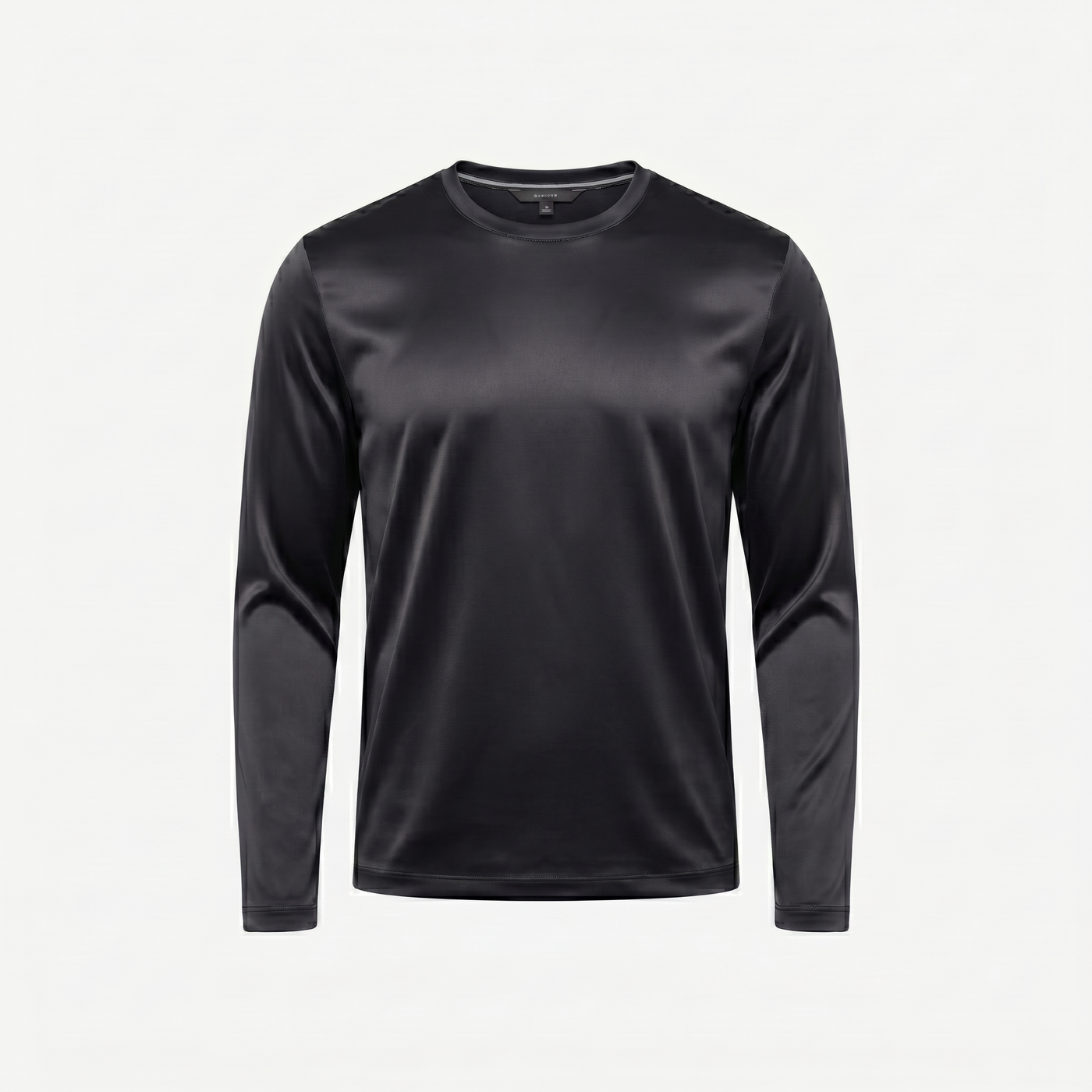 Marbenio's Black Shiny Longsleeve – front view