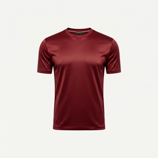 Marbenio's Bordeaux Shiny T-Shirt
