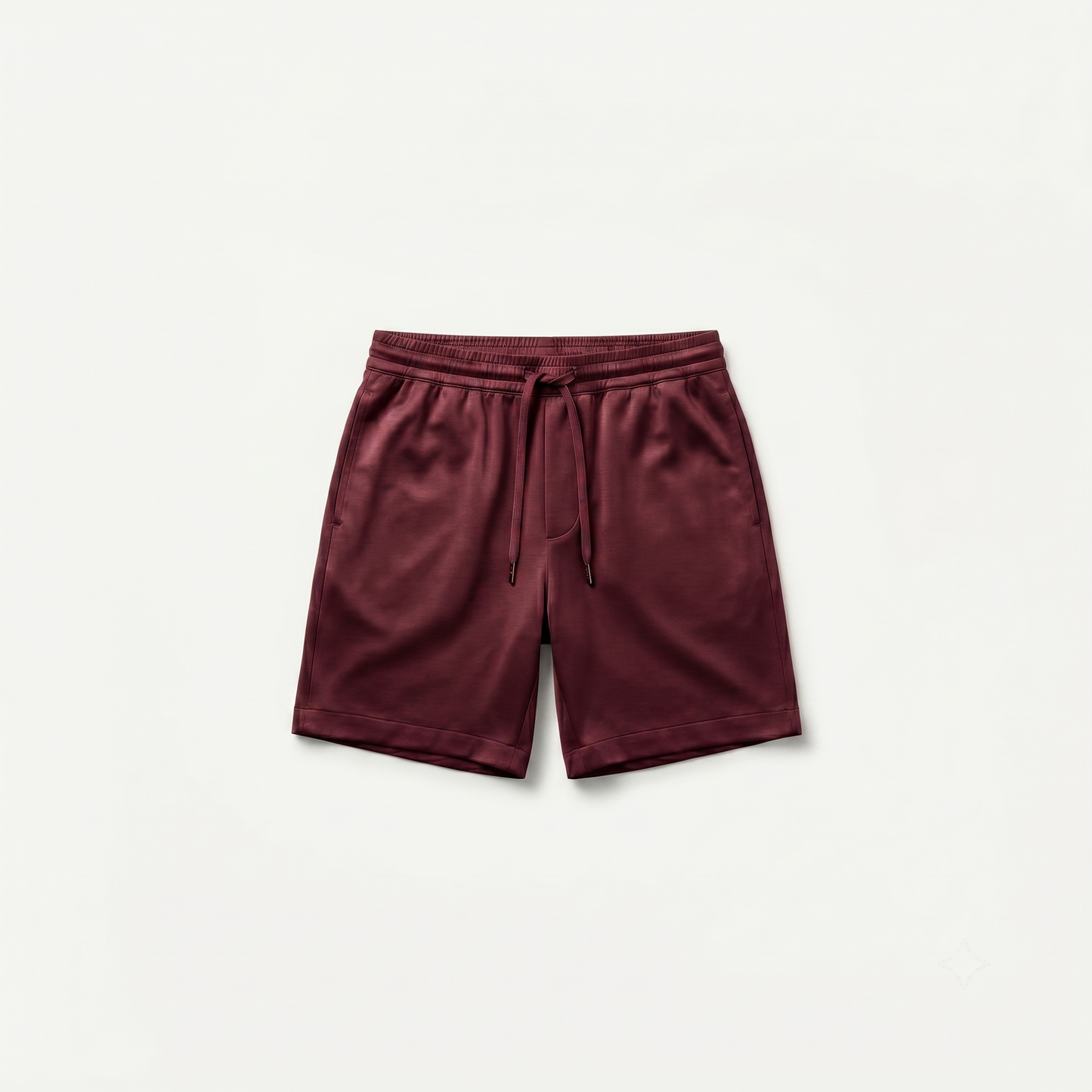 Marbenio's Bordeaux Shiny Shorts