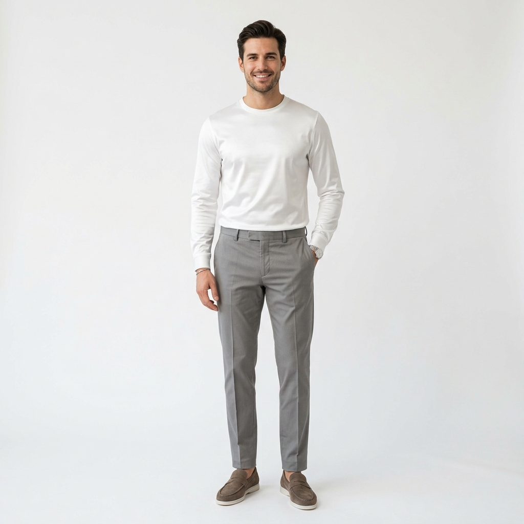 Marbenio's Grey Pantalon – reverse side