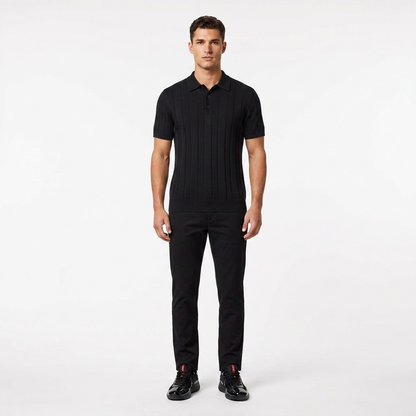 Marbenio's Knit Polo Black