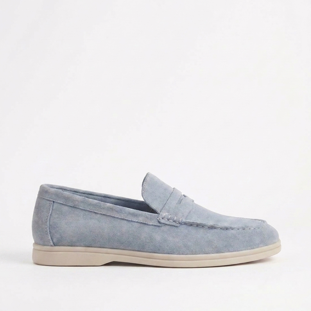 Velour Loafer Sky Blue