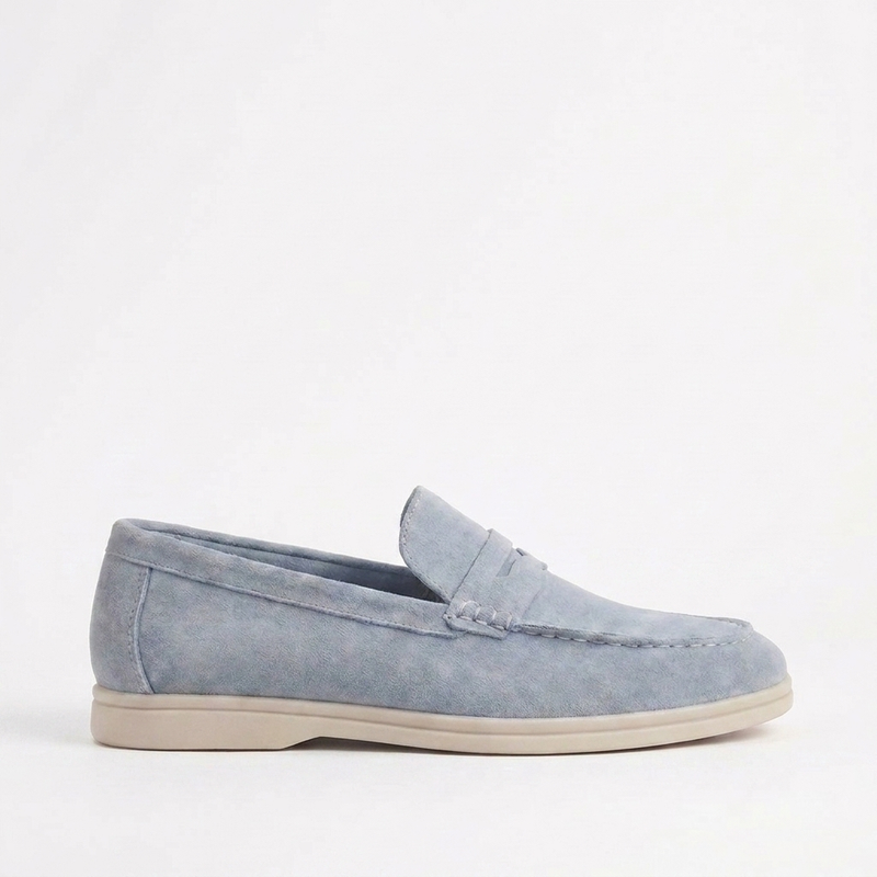 Velour Loafer Sky Blue