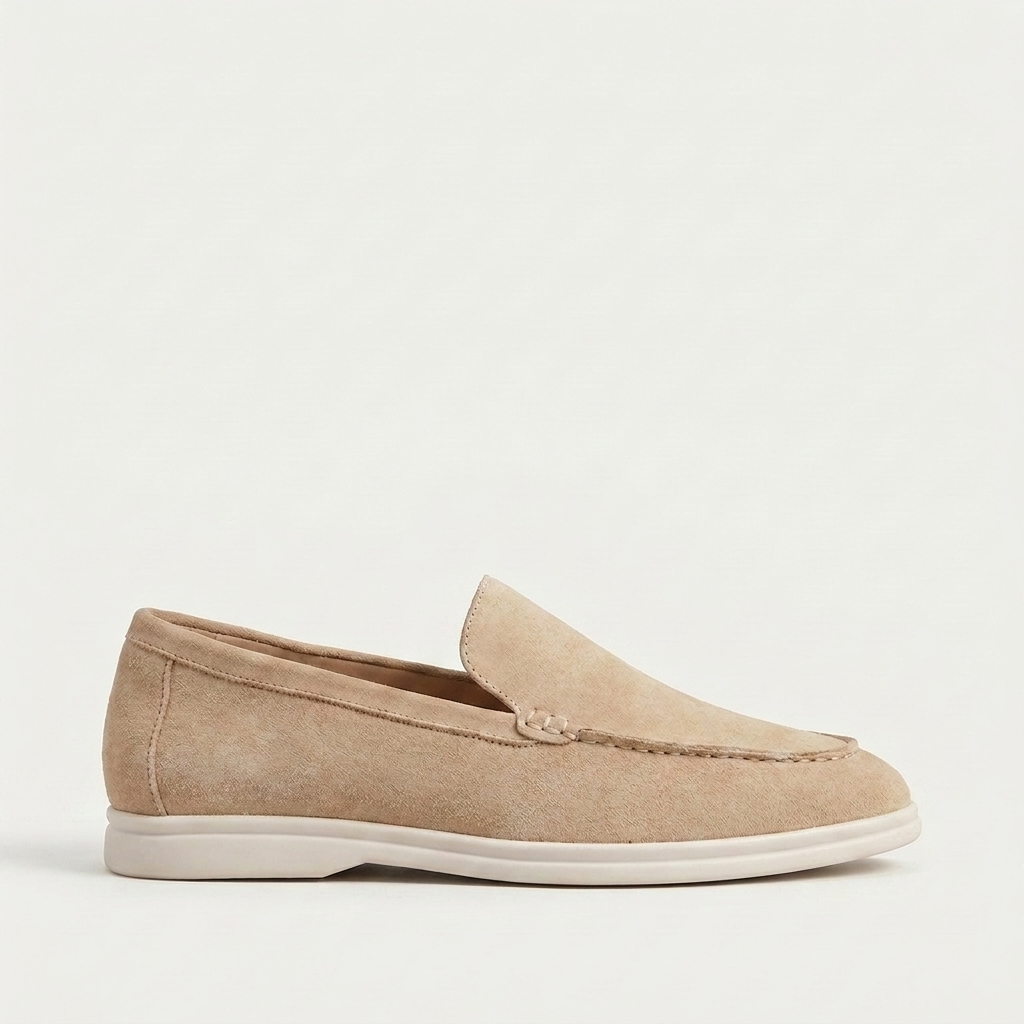 Velour Loafer Beige