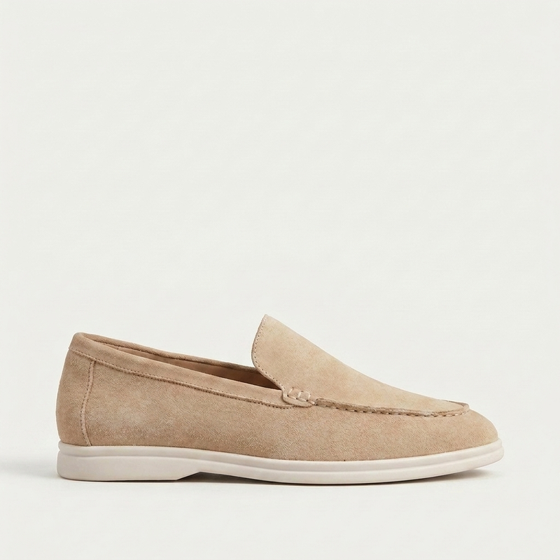 Velour Loafer Beige