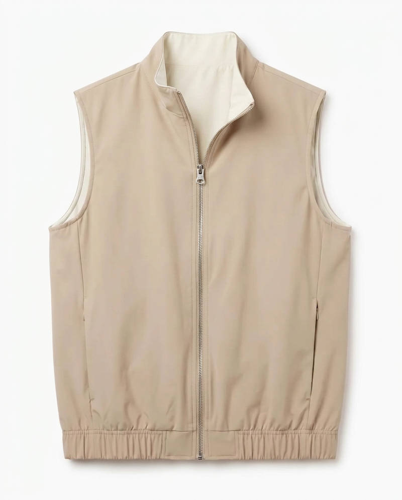Reversible Gilet Beige