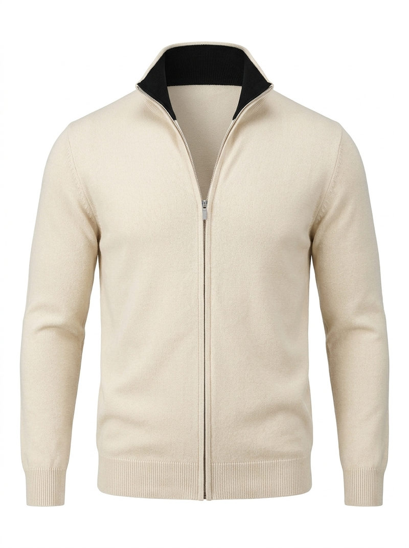 Cotton Cardigan Beige