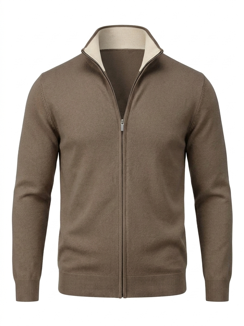 Cotton Cardigan Brown