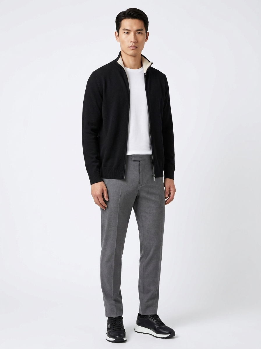 Cotton Cardigan Black