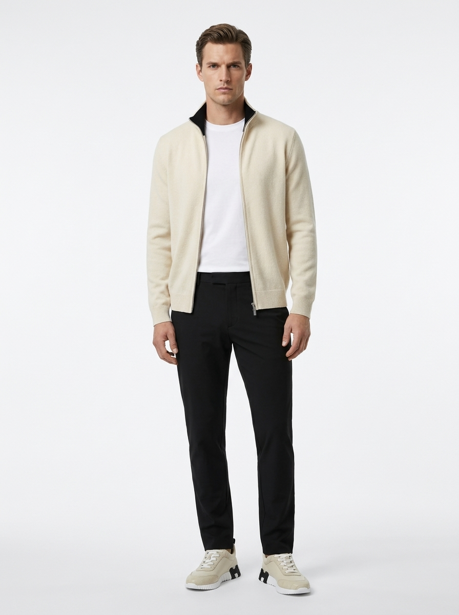 Cotton Cardigan Beige