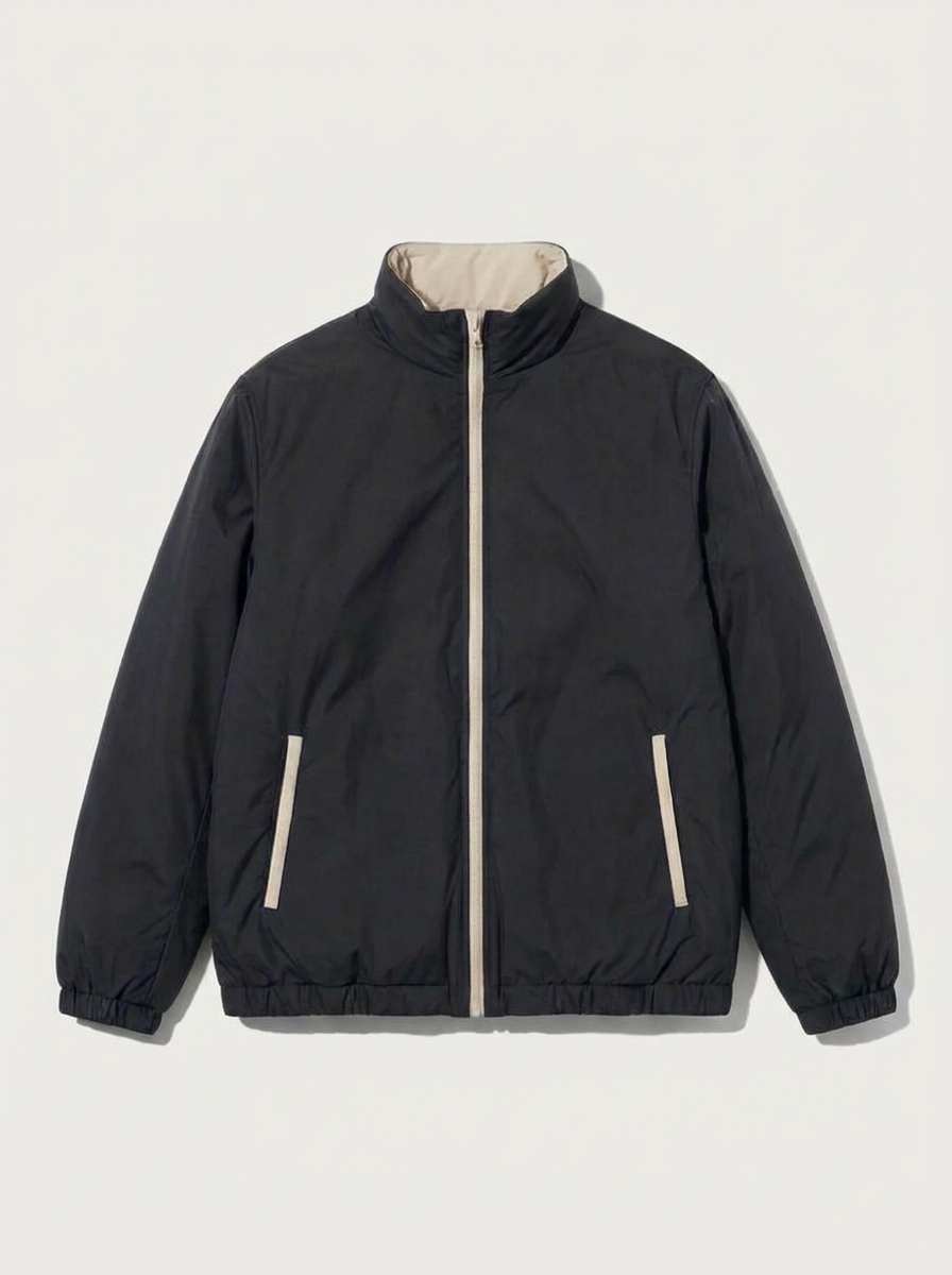 Reversible Quilted Jacket Black
