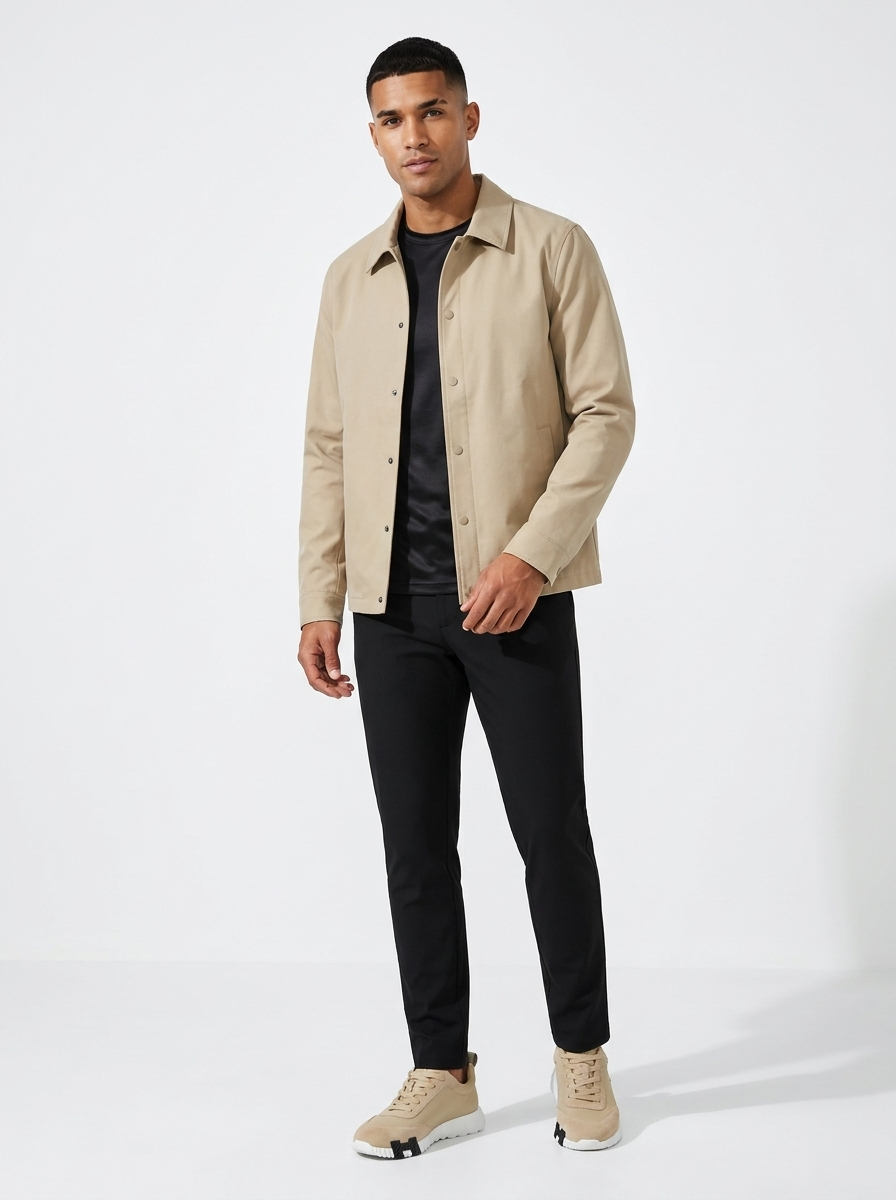 Lightweight Coach Jacket Beige