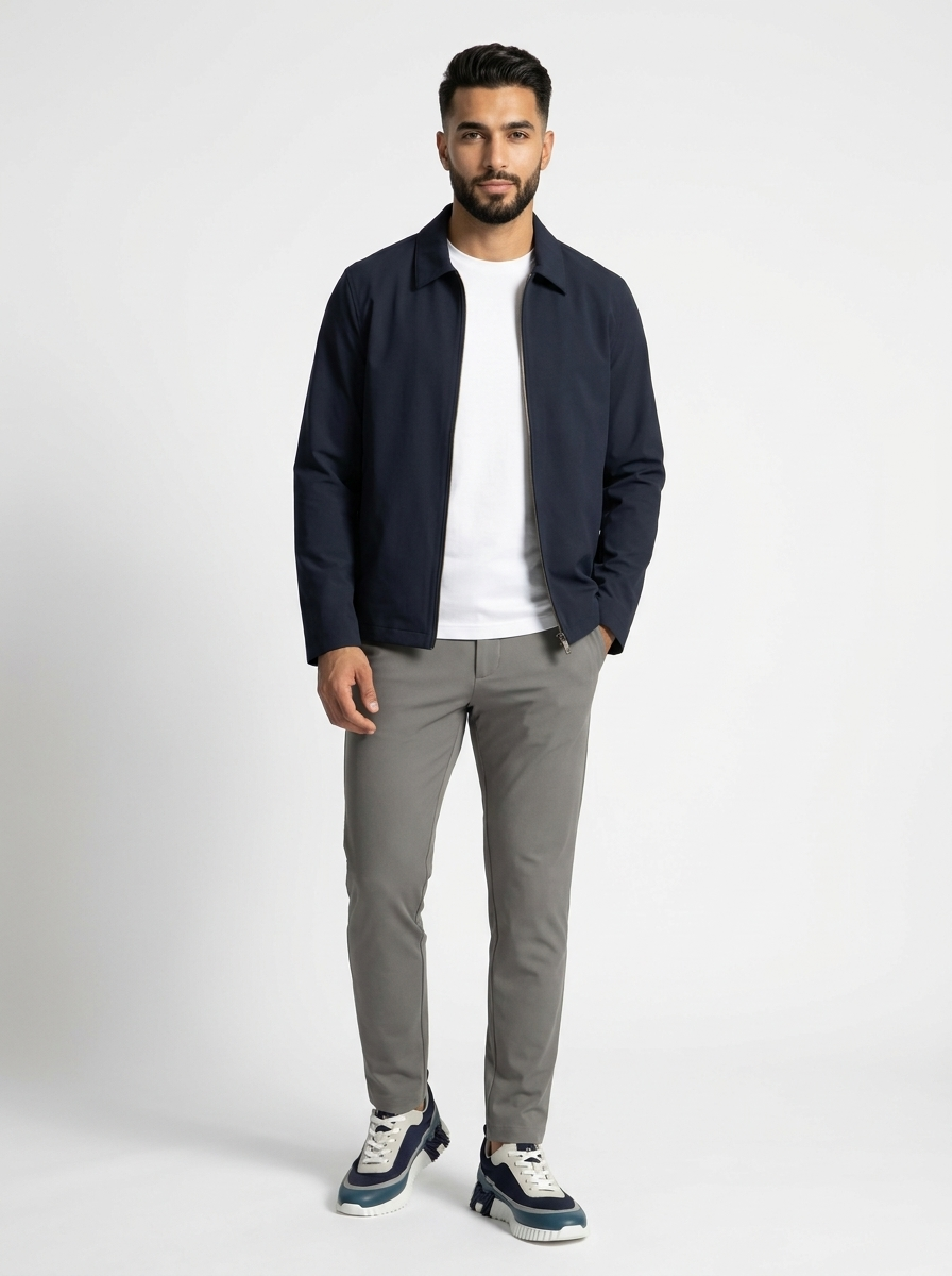 Padded Liner Jacket Navy