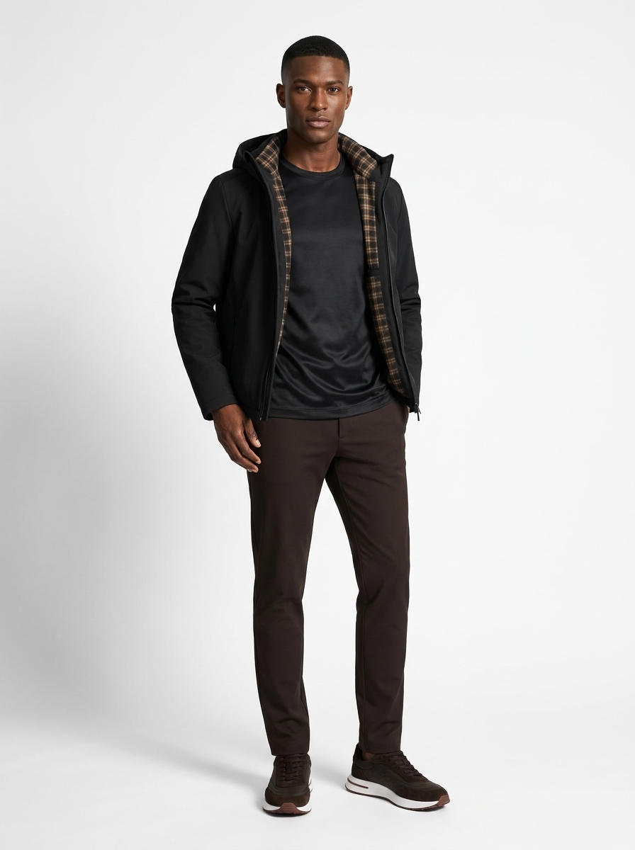 Softshell Hood Jacket Black