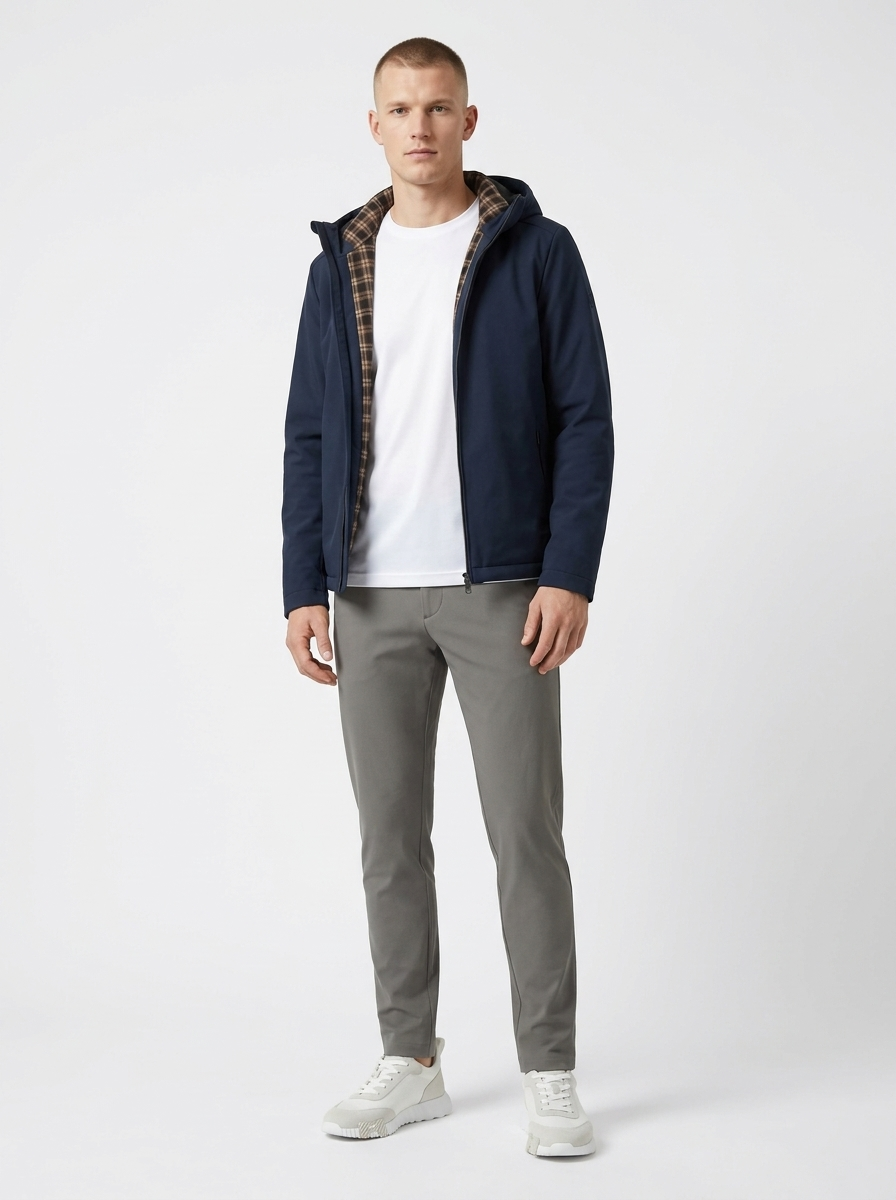 Softshell Hood Jacket Navy