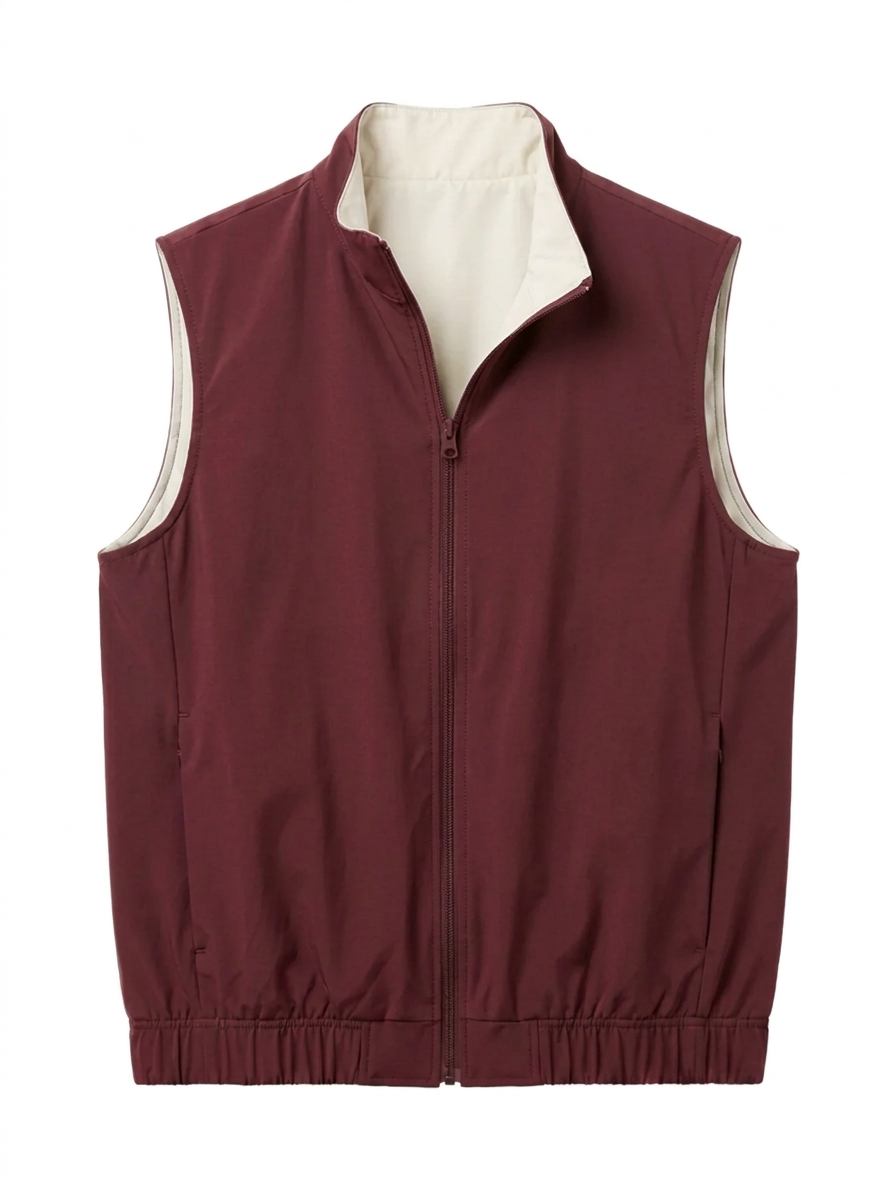 Reversible Gilet Bordeaux