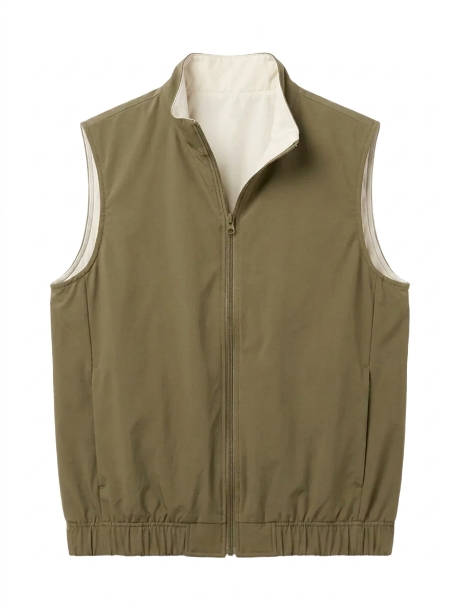 Reversible Gilet Olive