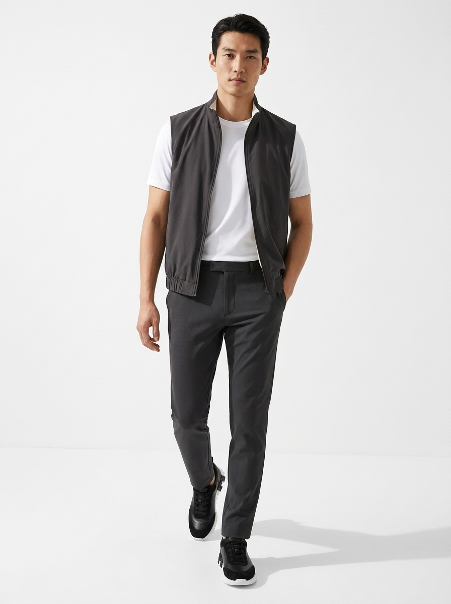 Reversible Gilet Grey