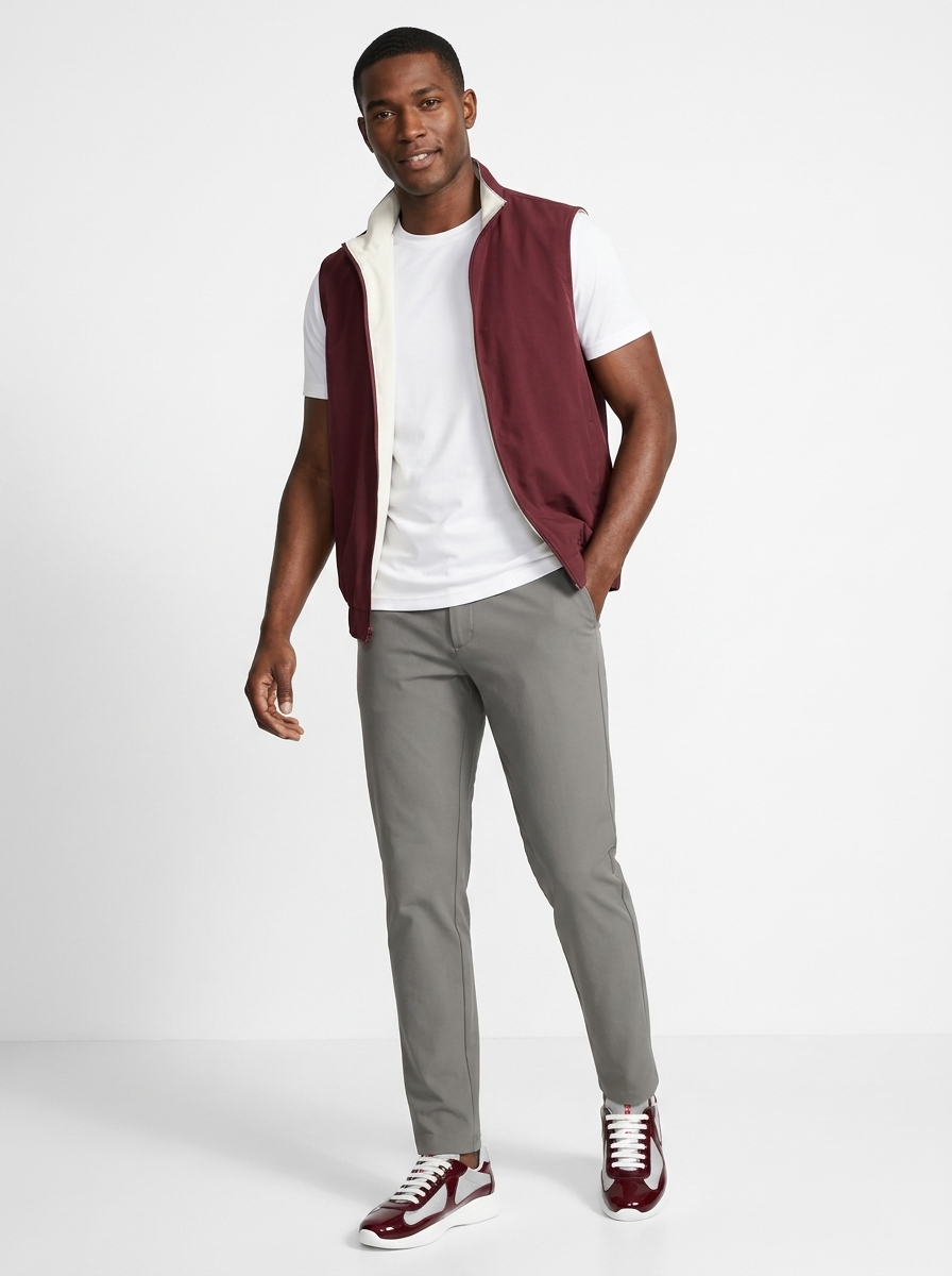 Reversible Gilet Bordeaux